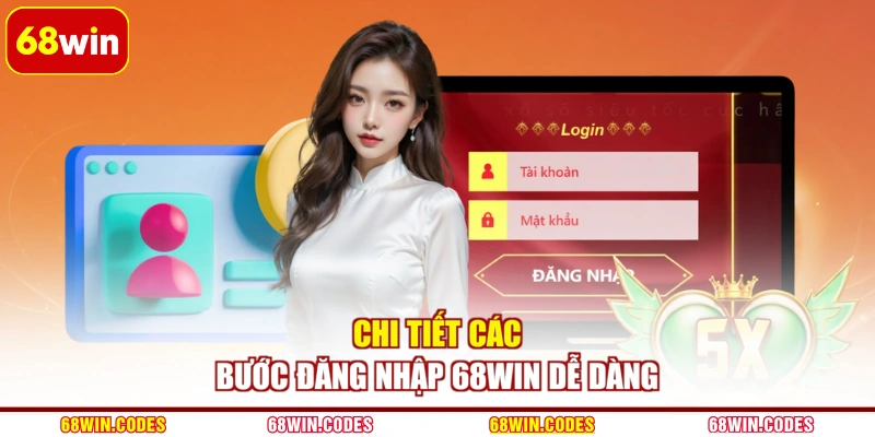 Chi tiết các bước đăng nhập 68WIN dễ dàng